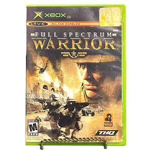 Full Spectrum Warrior (Microsoft XBOX) TESTED Complete Case Disc Book Video Game